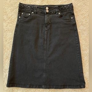 Esteez black denim skirt